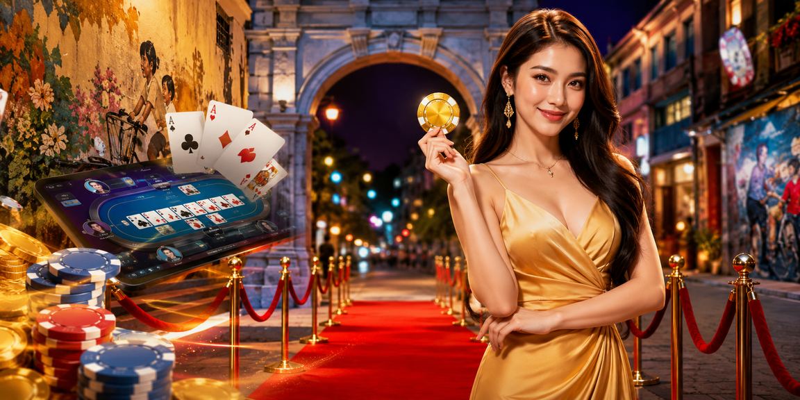 Malaysian baccarat player in Penang playing an online card game