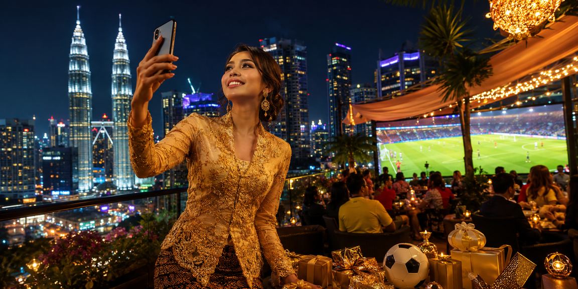 Malaysian female player enjoying online casino games in Petaling Jaya