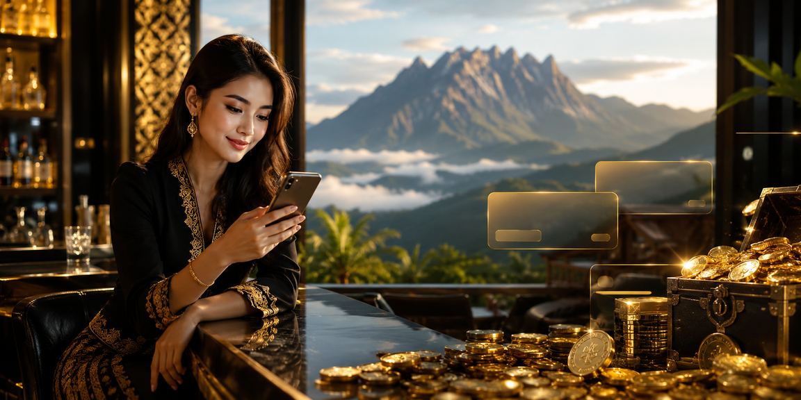 A v15 user from Sabah playing online baccarat on a smartphone